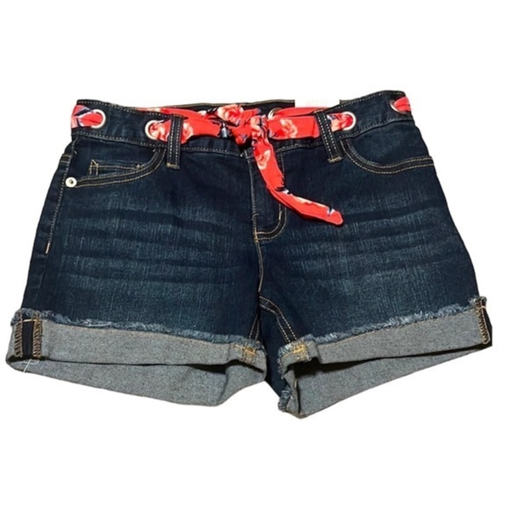 NWT Justice Girl’s Denim Jean Shorts Cutoffs Size 14 Slim